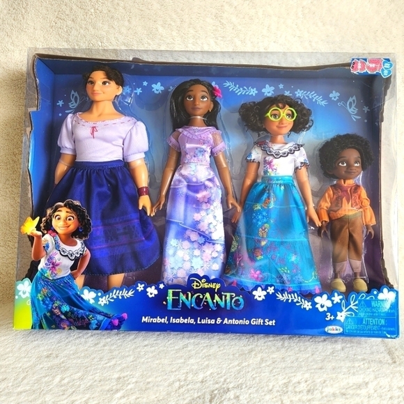 New Disney Encanto Barbie size doll gift set of Luisa Mirabel Isabella Antonio - Picture 1 of 7